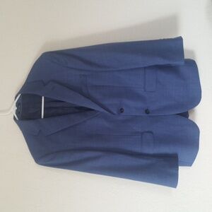 Mens Blue Pronto Uomo Single Brested Two Button Platinum Jacket